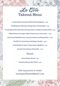 Takeout Menu